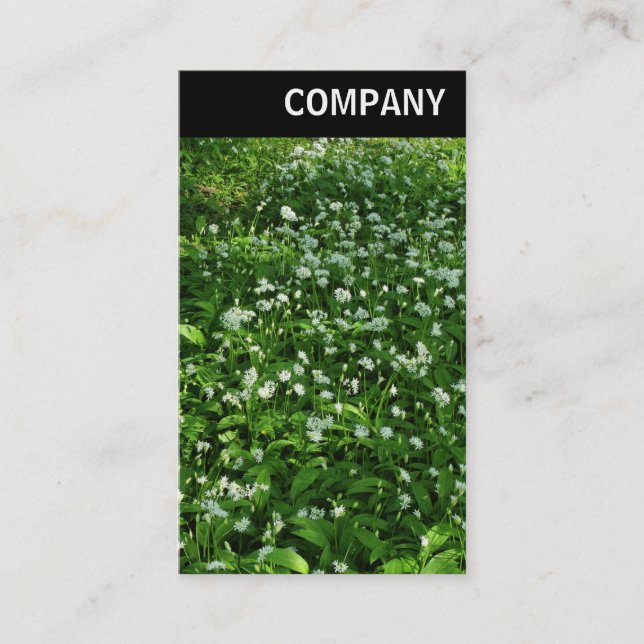 Carte De Visite En-tête V - Fleurs de bois (Devant)