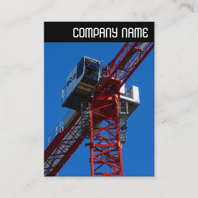 Carte De Visite En-tête V - Grue tour (Devant)
