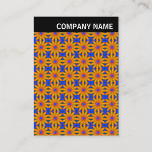 Carte De Visite En-tête V - Image - Fleurs géométriques orange