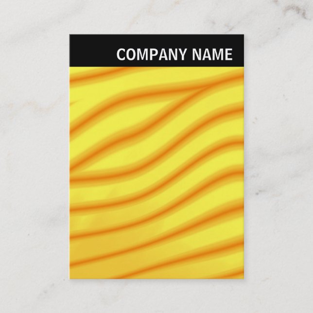 Carte De Visite En-tête V - Image - Vagues Jaunes (Devant)