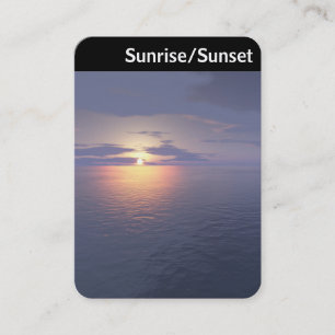 Carte De Visite En-tête V - Lever du soleil/Coucher du soleil