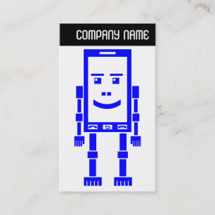 Carte De Visite En-tête V - Robo-Phone - Bleu