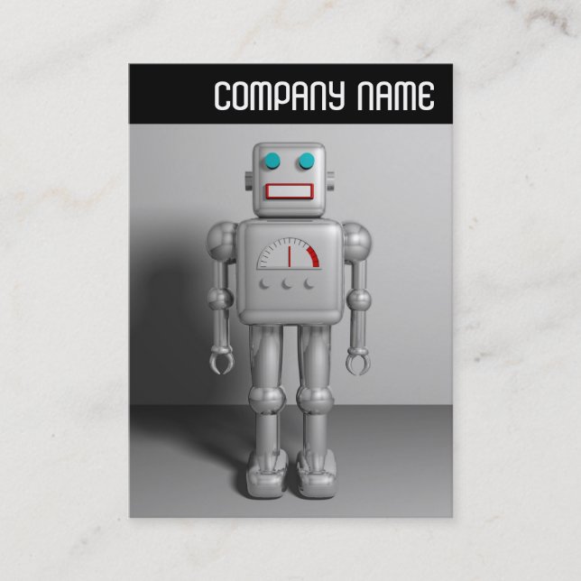 Carte De Visite En-tête V - Robot (Devant)