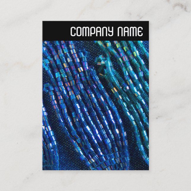 Carte De Visite En-tête V - Tresses de perle (Devant)