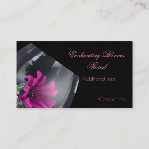 Carte de visite en verre floral 3