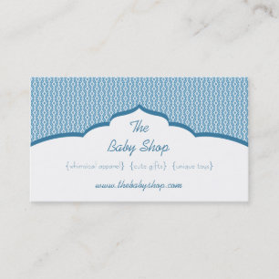 Carte de visite en verre raffiné, bleu