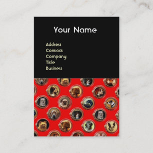 CARTE DE VISITE ENAMÉRIQUES VICTORIENNES /PORTRAITS DE CHIEN MINIA