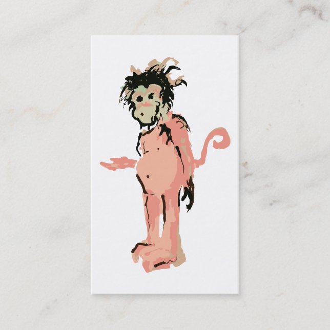 Carte De Visite encre singe (Devant)