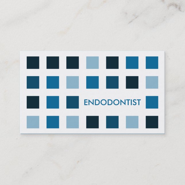 Carte De Visite ENDODONTIST (carrés de mod) (Devant)