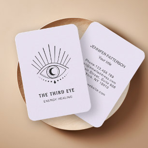 Carte De Visite Energie Heiler Reiki Spirituelle Lumière Purple