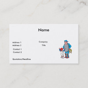 Carte De Visite enfant de baseball se disputant avec l'arbitre