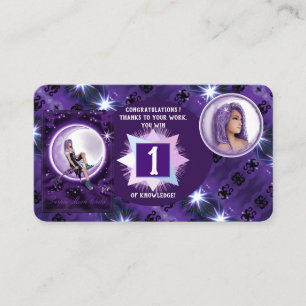 Carte De Visite Enfant de lune violette