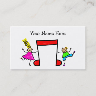 Carte De Visite Enfants de musique