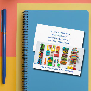 Carte De Visite Enfants Jouer Thérapiste Jouets Psychologue Enfant