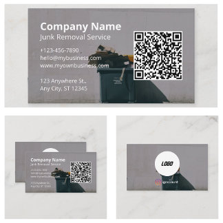 Carte De Visite Enlèvement de Déchets Modernes