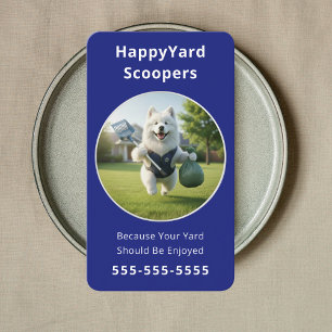Carte De Visite Enlèvement Écologique des Déchets de Chiens Enclos