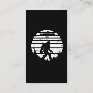 Carte De Visite Enlèvement par un Alien de Bigfoot rétro