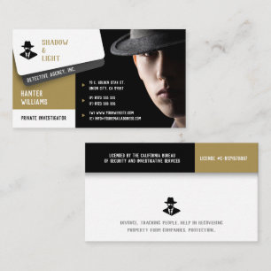 Carte De Visite Enquêtes privées   Détective Professionnelle