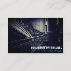 Carte De Visite Enquêteur paranormal Escaliers Déplaisants