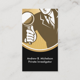 Carte De Visite Enquêteur Privé Deux Côtés