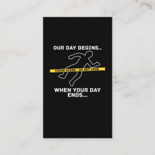 Carte De Visite Enquêteur scientifique judiciaire Détective Fore