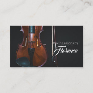 Carte De Visite Enseignant de musique pour les cours de violon