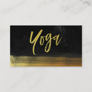 Carte De Visite *~* Enseignant de Yoga Gold & Black