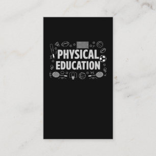 Carte De Visite Enseignant en éducation physique Sports PE Enseig