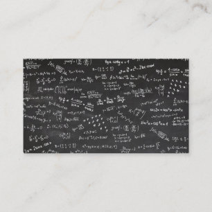 Carte De Visite Enseignant en sciences mathématiques Blackboard