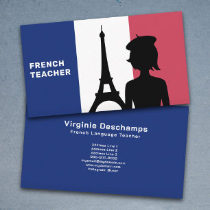Carte De Visite Enseignant français