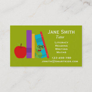 Carte De Visite Enseignant ou tuteur indépendant pour enfants