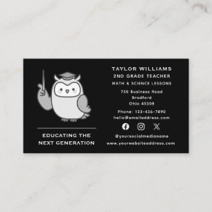Carte De Visite Enseignant Professeur Professeur Professeur Profes