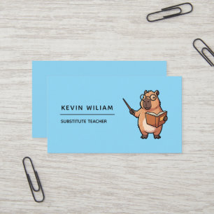 Carte de visite enseignant tuteur Minimal
