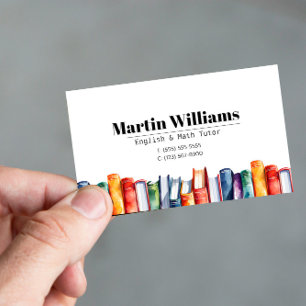 Carte De Visite Enseignant Tutor HomeSchool Education
