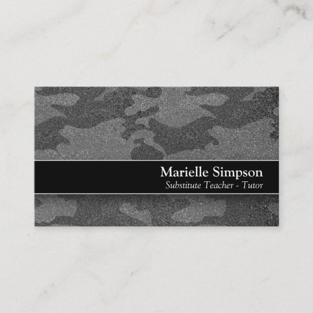 Carte De Visite Enseignants en médias sociaux Parties scintillant  (Devant)