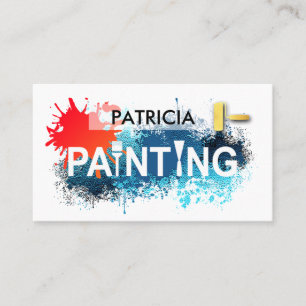 Carte De Visite Enseigne créative de peinture Service de peintre