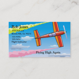 Carte De Visite Ensemble d'avion de ciel