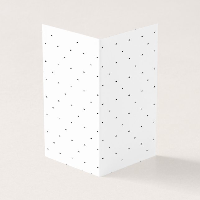 Carte De Visite Ensemble de dossiers à motif triangulaire minimali (Extérieur)