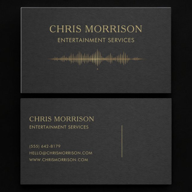 Carte De Visite Entertainment Services Music (Créateur téléchargé)