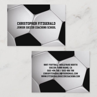 Carte De Visite Entraînement de balle de football personnalisable
