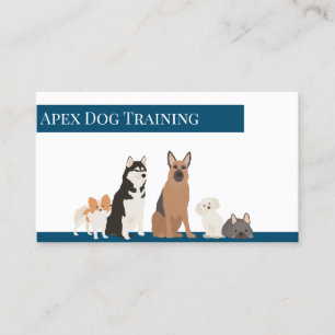 Carte De Visite Entraînement de chien Services pour animaux de com