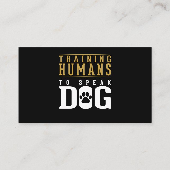 Carte De Visite Entraînement de Dog Funny Dog Agility (Devant)