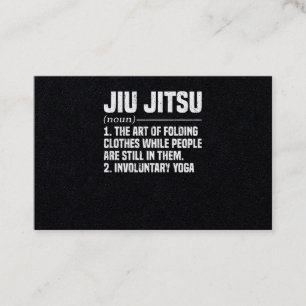 Carte De Visite Entraînement des arts martiaux de Jiu Jitsu Brazi