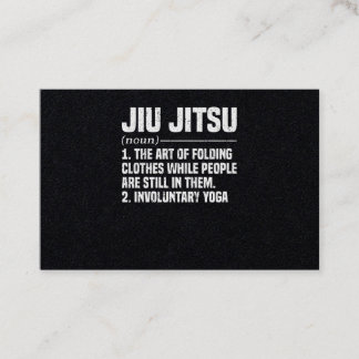 Carte De Visite Entraînement des arts martiaux de Jiu Jitsu Brazil