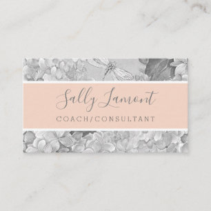 Carte De Visite Entraîneur consultant en Grey doux et Peche