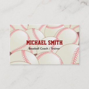 Carte De Visite Entraîneur de base-ball/base-ball