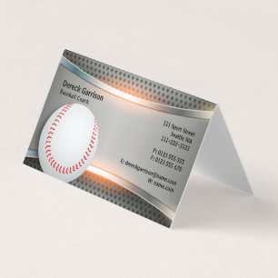 Carte De Visite Entraîneur de baseball Professionnel
