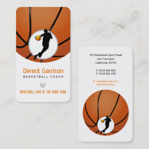 Carte De Visite Entraîneur de basket-ball Joueur professionnel