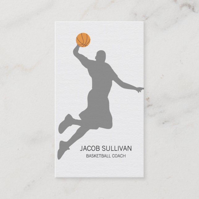 Carte De Visite Entraîneur de Basketball Scout Sports Professionne (Devant)