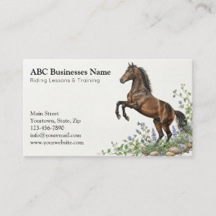 Carte De Visite Entraîneur de chevaux professionnel